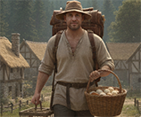 Toni parte dal paese per andare al mercato